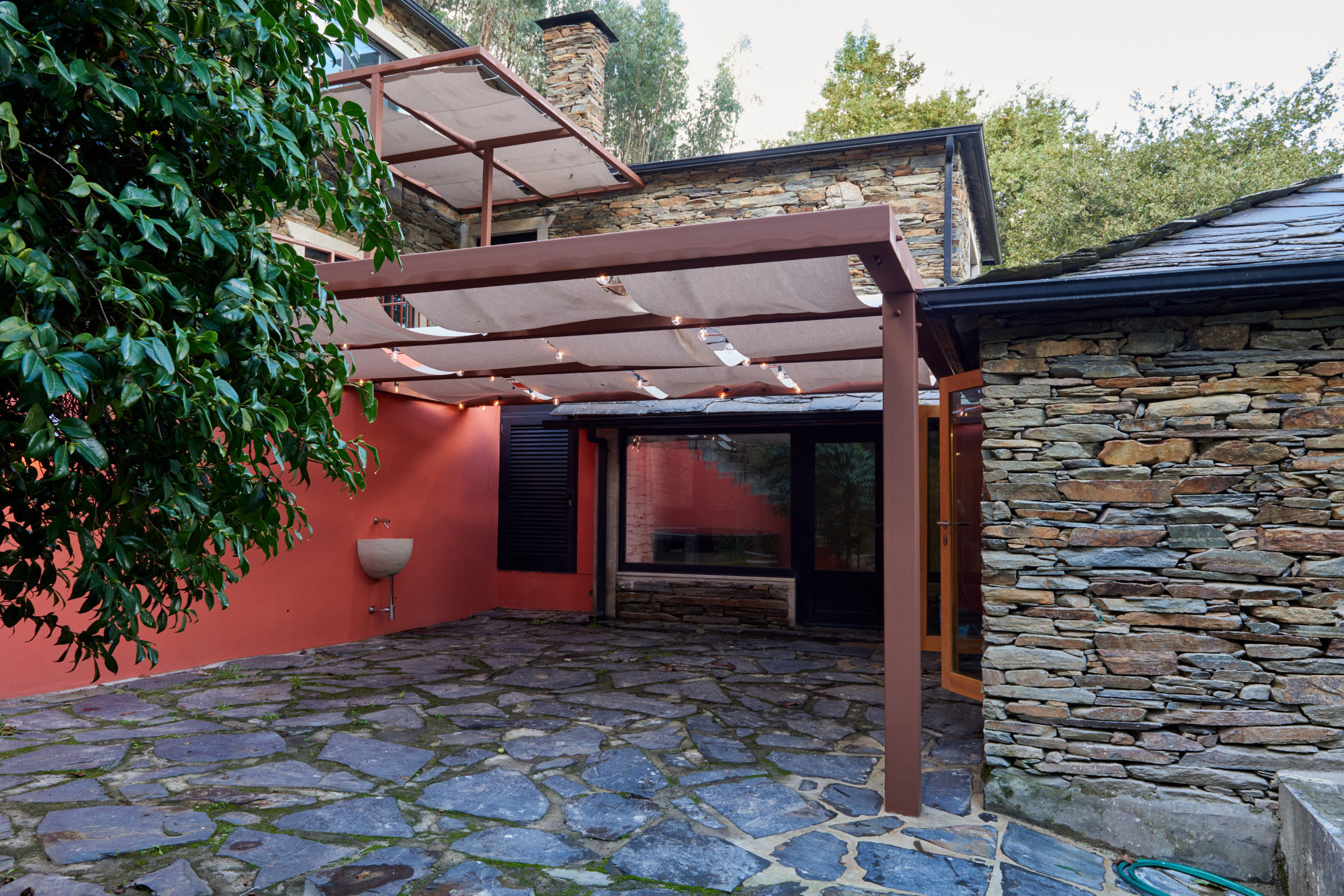 Self Sufficient Living - After: Shaded terrace