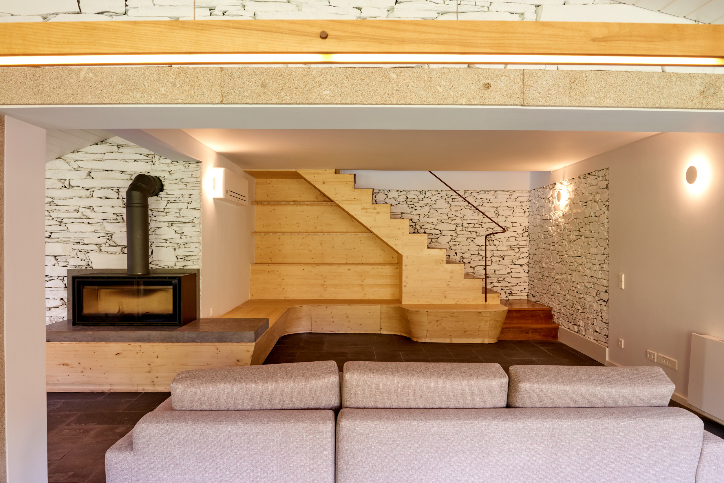 Self Sufficient Living - After: Open living with warmth and comfort